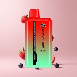 Blueberny Straw' Menthol Hayati Pro Ultra 15000 Puffs 850mAh 24ml 2% Nicotine