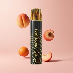 Peach Mango JNR Black&Golden 800 Puffs 2ml TPD Disposable Vape