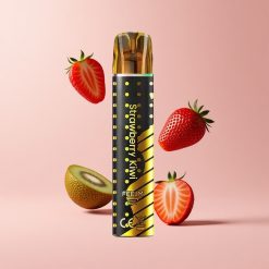 Strawberry Kiwi JNR Black&Golden 800 Puffs 550mAh Disposable Vape