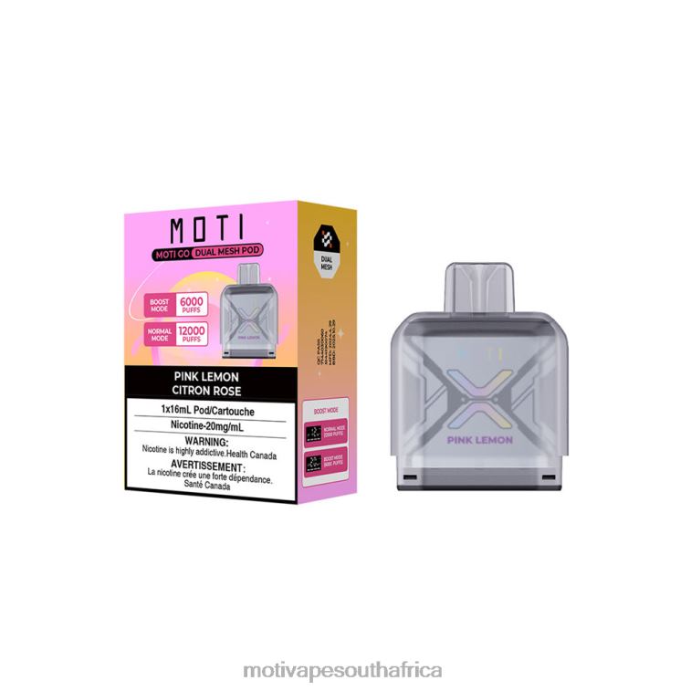 Moti Vape Disposable | MOTI Go Pro Disposable Pod Pink Lemon VHR2D87